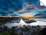 Early morning twilight over Dana Point Marina, in Southern California.