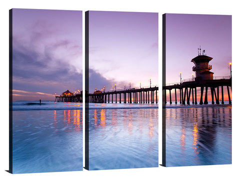 Huntington Beach pier at sunset