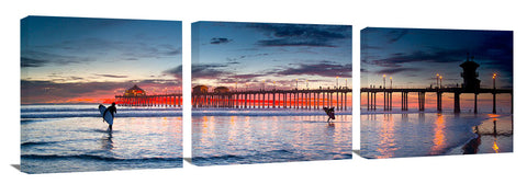 Huntington Beach Pier at sunset