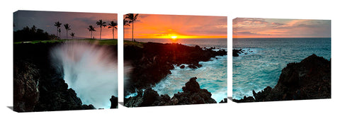 The 12th hole on the Kings golf course at Waikaloa, on the Big Island of Hawaii.