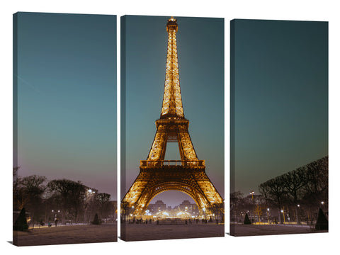 Eiffel tower at night, Paris