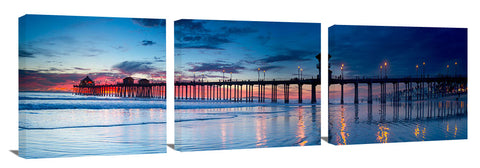 Huntington Beach Pier at sunset