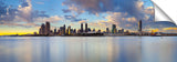 San Diego skyline during dramatic late afternoon light show.