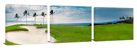 The 12th hole on the Kings golf course at Waikaloa, on the Big Island of Hawaii.