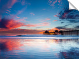 Huntington Beach Pier at sunset