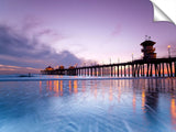 Huntington Beach pier at sunset
