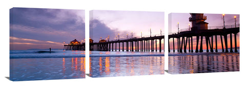 Huntington Beach pier at sunset