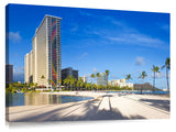 The famous rainbow building at Ala Moana, near waikiki, Honolulu.