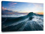 a wave at Kokololio beach on Oahu's east side.