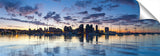 Panoramic view of San Diego city under the early morning twilight.