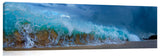 a foam wave on the beach, on the north shore.