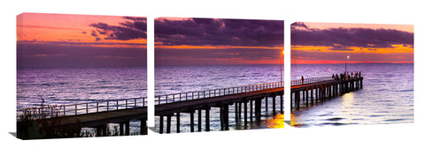 Seaforth Pier in Melbourne, at Sunset.