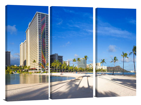 The famous rainbow building at Ala Moana, near waikiki, Honolulu.