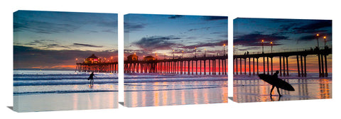 Huntington Beach Pier at sunset