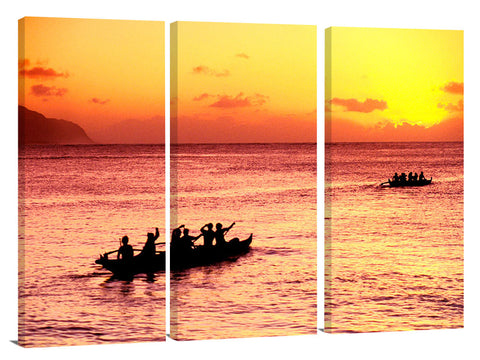 outrigger canoes, Haleiwa, north shore, Oahu