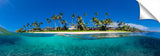 A split leven water view of Baby Beach in Lahina, on the island of Maui.