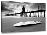 Huntington Beach pier at sunset