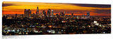 Los Angeles city in the early morning twilight.