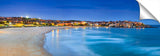 Panoramic view of Bondi Beach in Sydney, at sunset