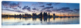 Panoramic view of San Diego city under the early morning twilight.