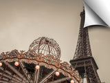 Carousel with the Eiffel tower in the background