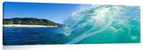 A wave crashng to shore at Sunset beach.