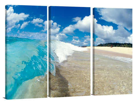 shorebreak at Ehukai Beach Park, north shore, Oahu, Hawaii