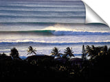 overview of Sunset Beach line up, north shore, Oahu, Hawaii
