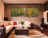 Autumn Road, Ready-to-Hang Photographic Print On Canvas