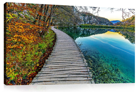 Lake Walk by Colossal Images - Photographic Print on Canvas