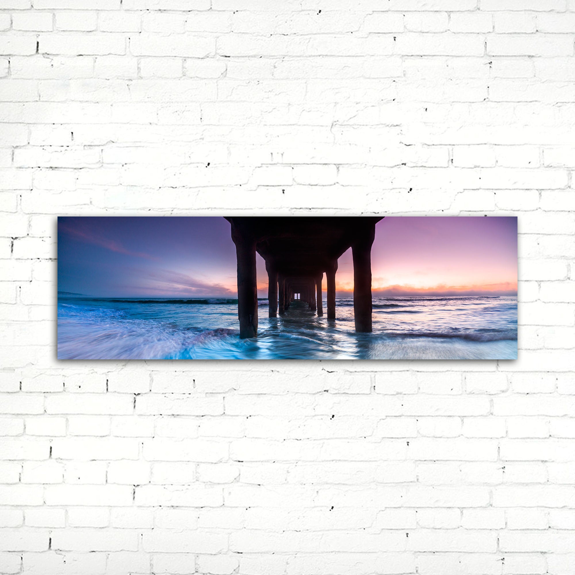 Manhattan Beach Pier Photographic Canvas Print