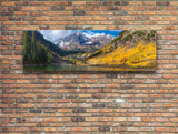 Maroon Bells, Ready-to-Hang Photographic Print On Canvas