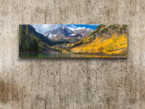 Maroon Bells, Ready-to-Hang Photographic Print On Canvas