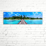 OCEAN WALKWAY, Ready-to-Hang Photographic Print On Canvas