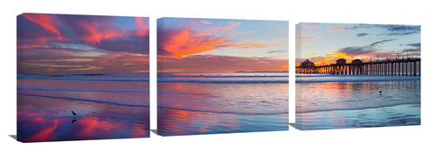 Huntington Beach Pier at sunset