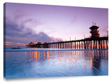 Huntington Beach pier at sunset