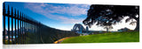 panoramic view of Sydney Harbour bridge from Observatory Hill.