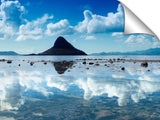 View of Chinamans Hat, across the tidepools at Mokoli'i Beach, o