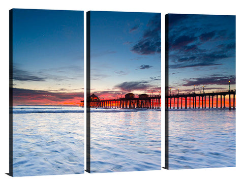 Huntington Beach Pier at sunset