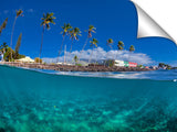 A split level water view of  Lahina, on the island of Maui.