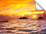 Panoramic view of the Mokulua Islands, off Lanikai beach.