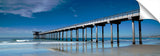 Underneath view of Scripps Pier in La Jolla, California.