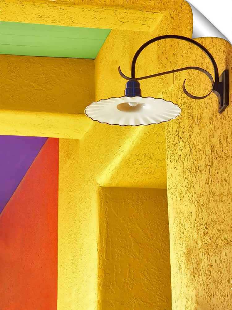 Colorful lamplight in La Placita Village. Tucson. Arizona