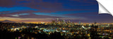 Los Angeles city in the early morning twilight.