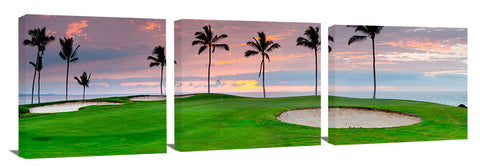 The 12th hole on the Kings golf course at Waikaloa, on the Big Island of Hawaii.