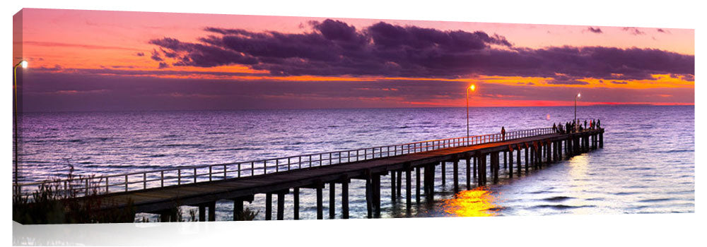 Seaforth Pier in Melbourne, at Sunset.