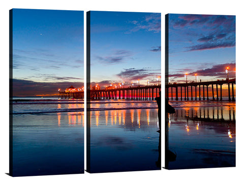 Huntington Beach Pier at sunset