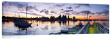 Panoramic view of San Diego city under the early morning twilight.